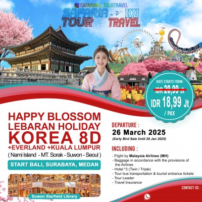 PROMO HAPPY BLOSSOM LEBARAN HOLIDAY KOREA 8D